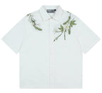 Floral Embroidery Cuban Shirt