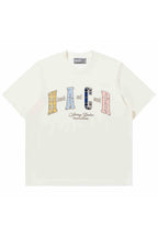 Colorblock Floral Patch Tee