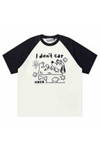 Pastel Dog Sketch Raglan Tee