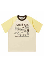 Pastel Dog Sketch Raglan Tee