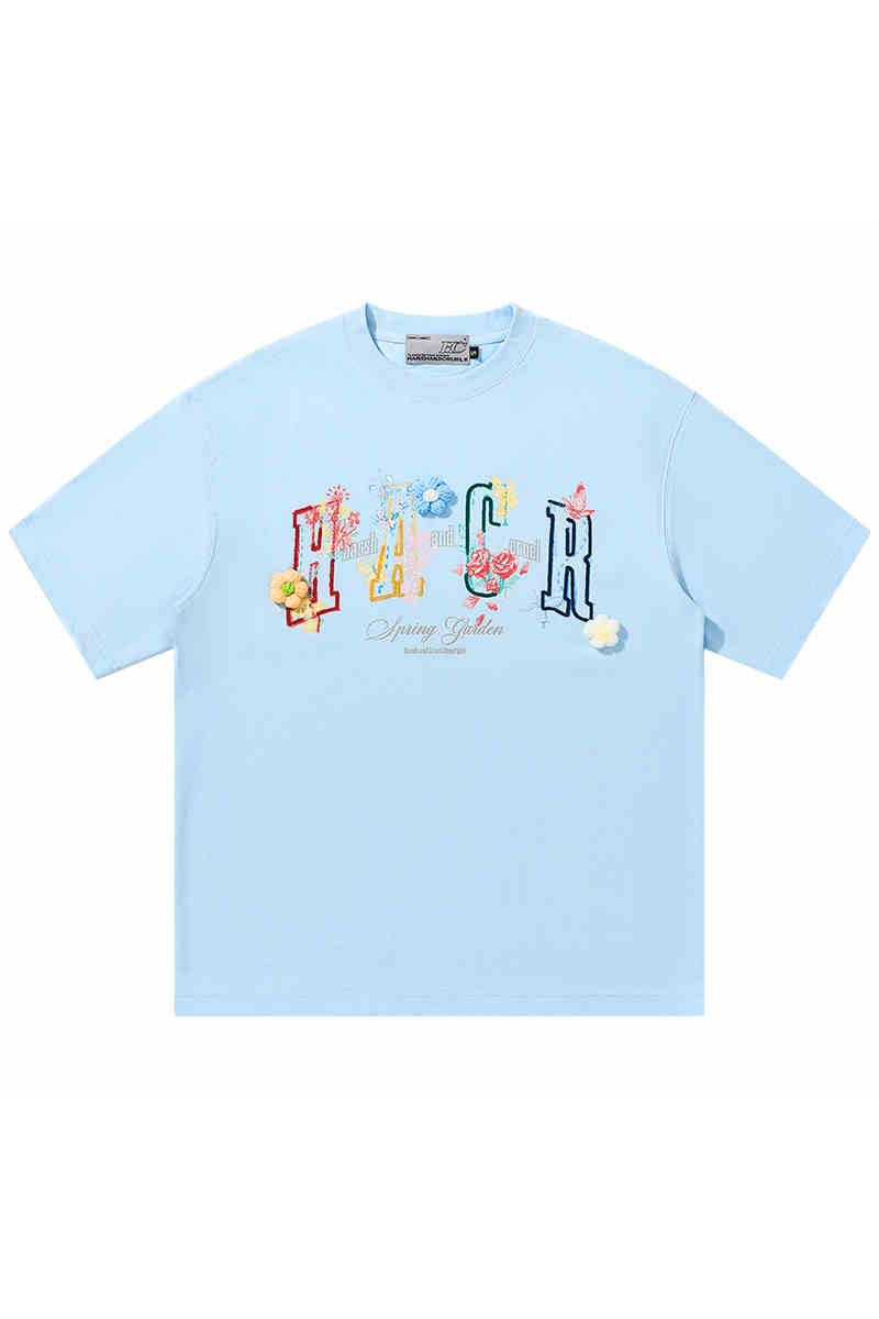 3D Yarn Flower Loose Tee