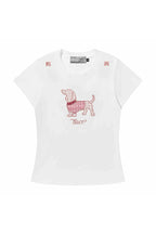 Bouclé Dog Embroidered Tee