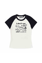 Pastel Dog Sketch Raglan Tee