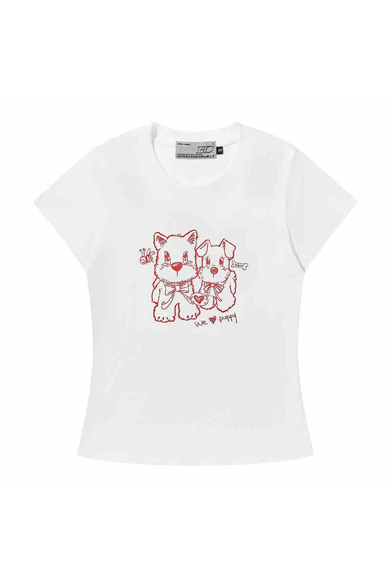 Playful Dog Graphic Tee