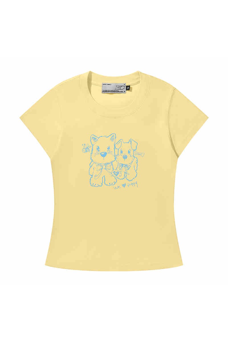 Playful Dog Graphic Tee