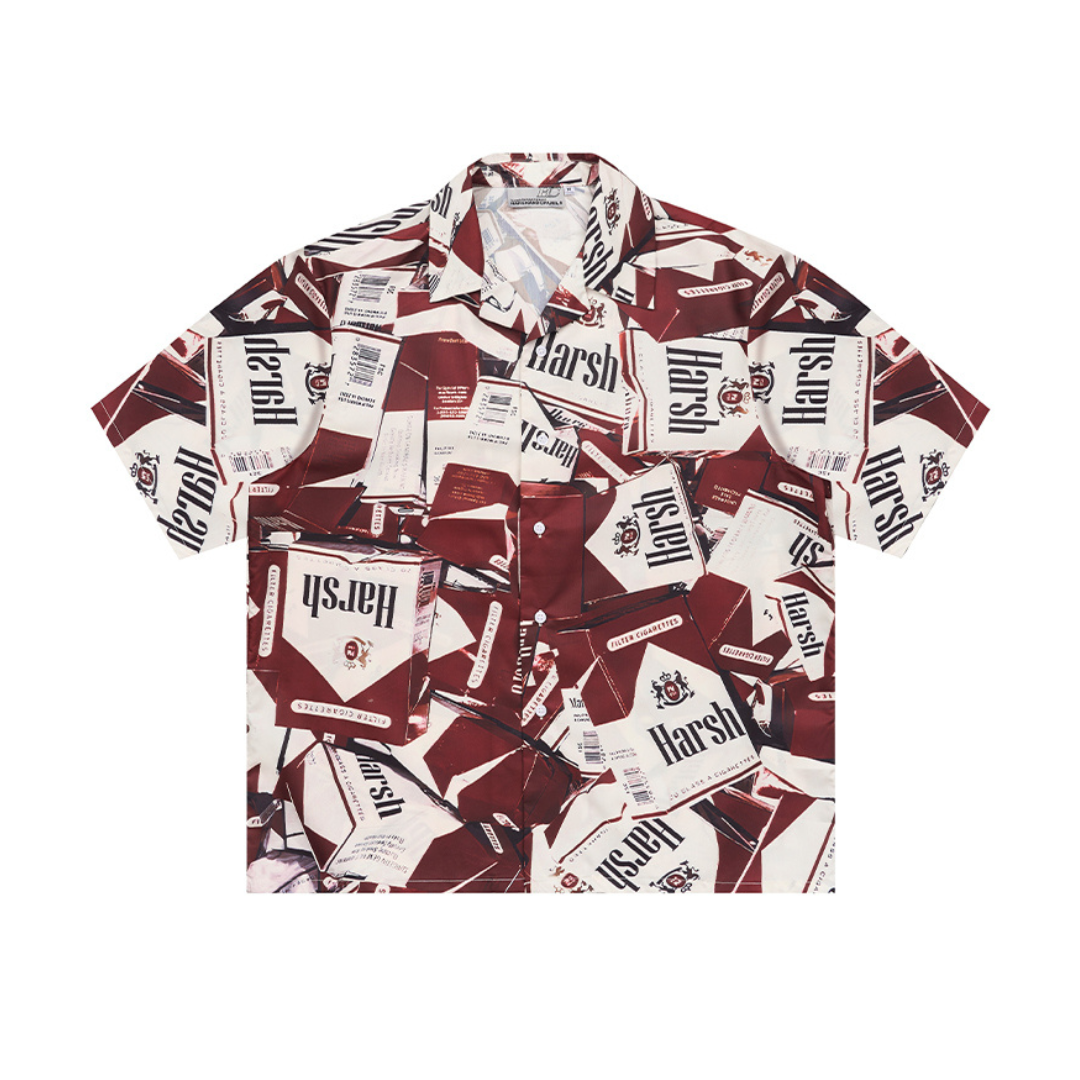 Cigarette Packs Cuban Shirt