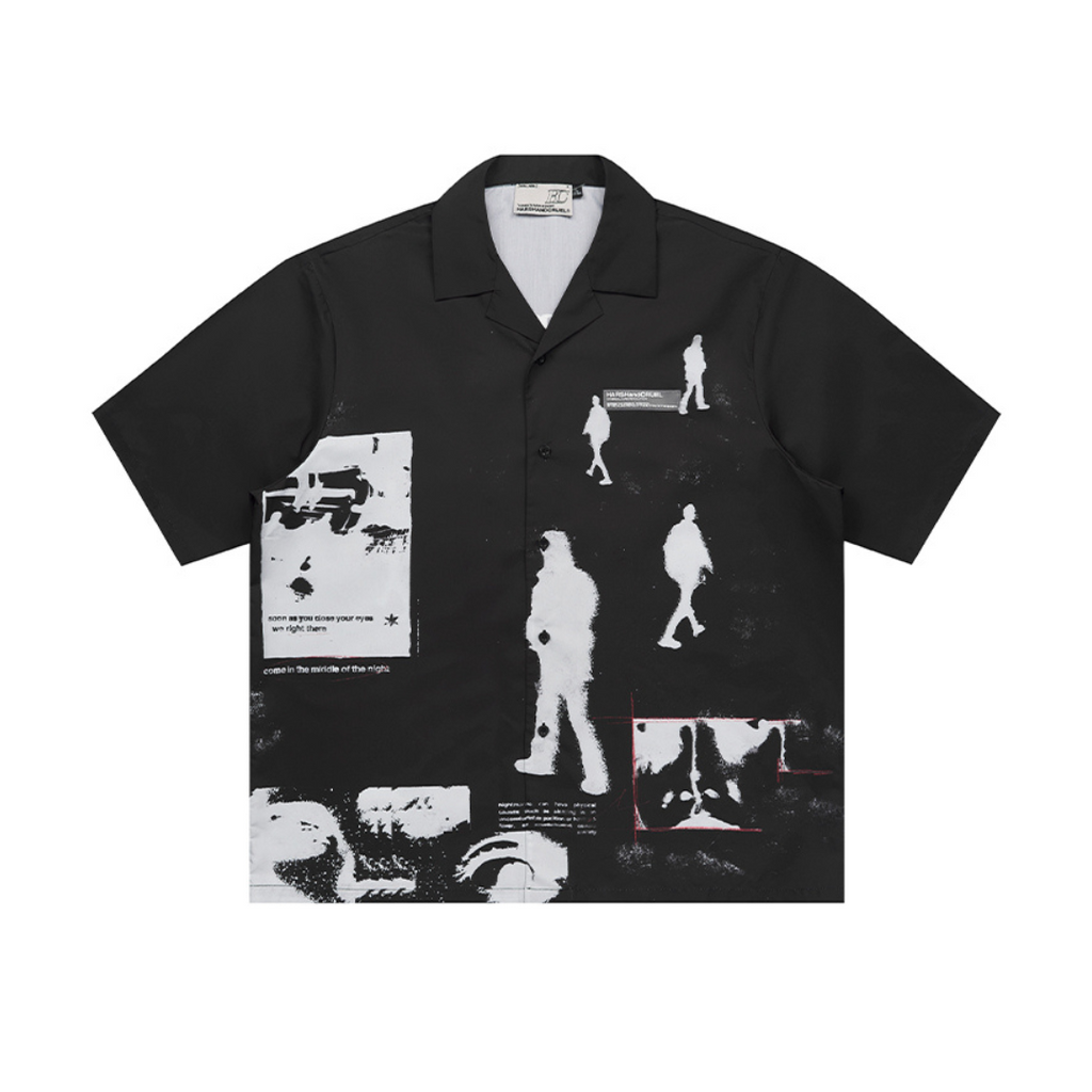 Shadows Printed Cuban Shirt