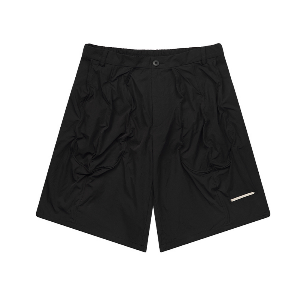 Irregular Drawstrings Minimal Shorts