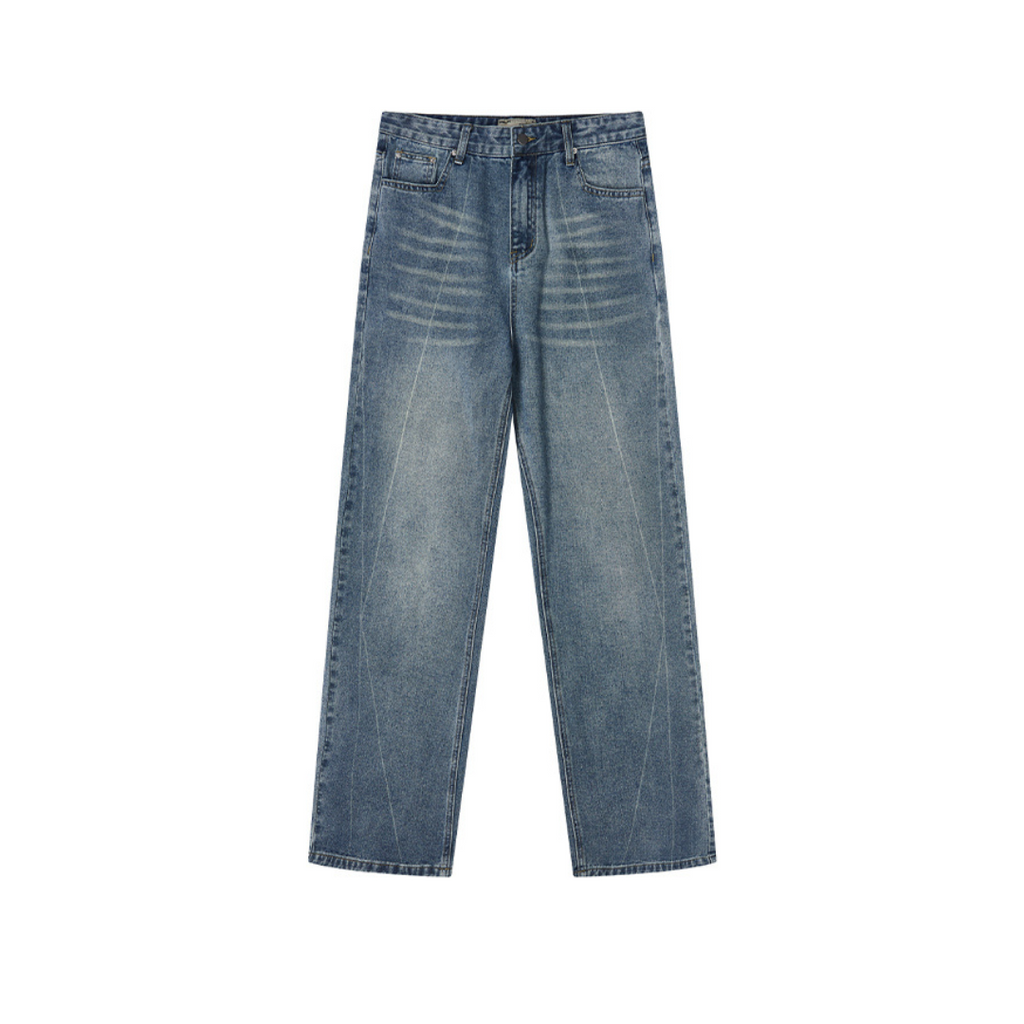Stitch Interception Washed Denim