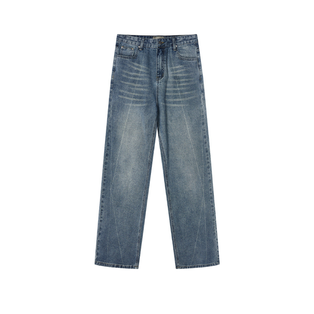 Stitch Interception Washed Denim