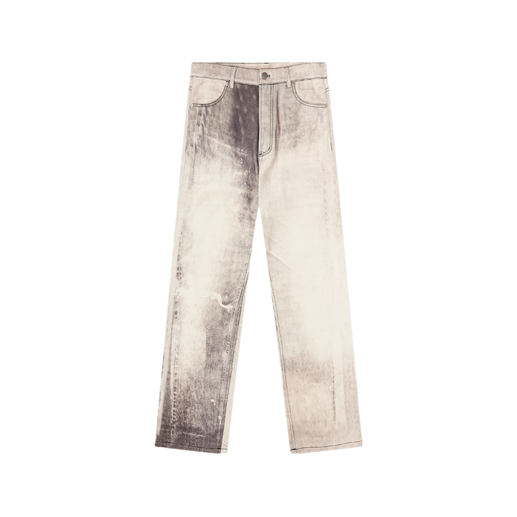Washed Irregular Loose Denim
