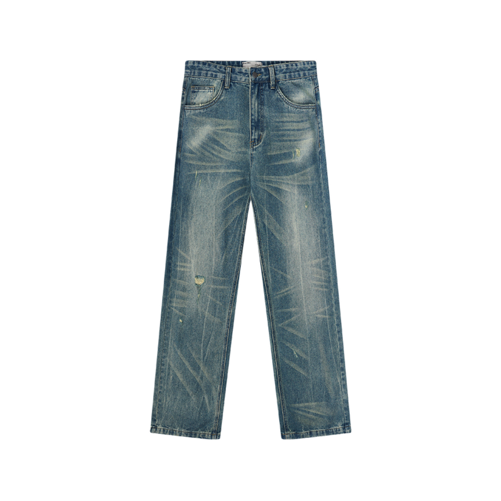 Retro Irregular Washed Denim