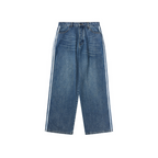 Washed Baggy Track Denim