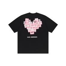 Load image into Gallery viewer, Stickers Heart Printed Tee
