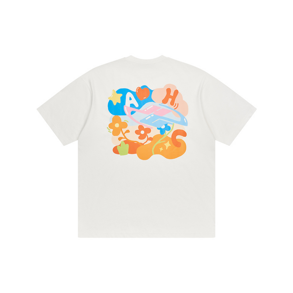 Cartoon Logo Printed Tee