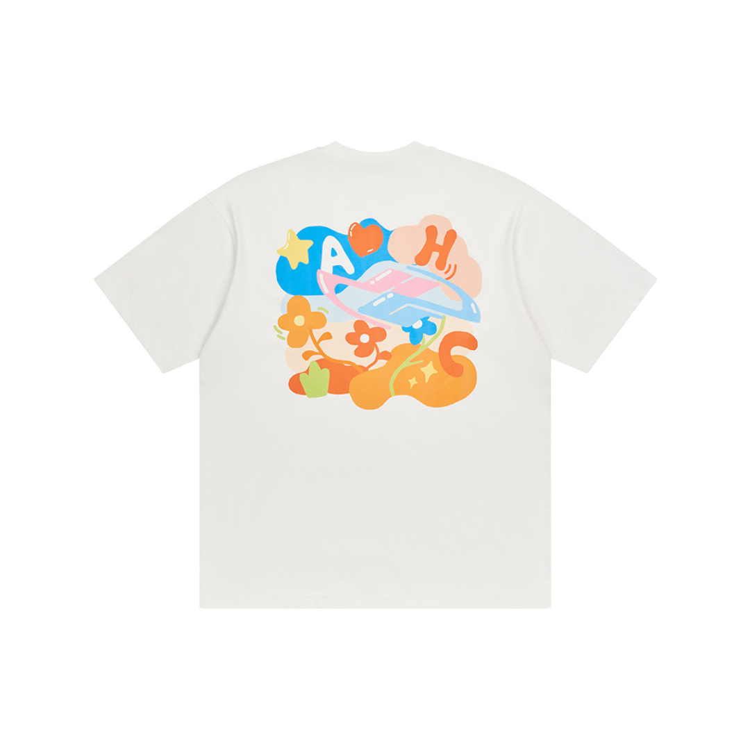 Cartoon Logo Printed Tee