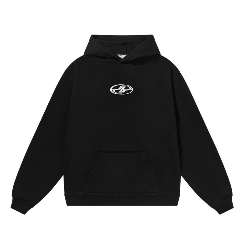 Metal Printed logo Loose Hoodie