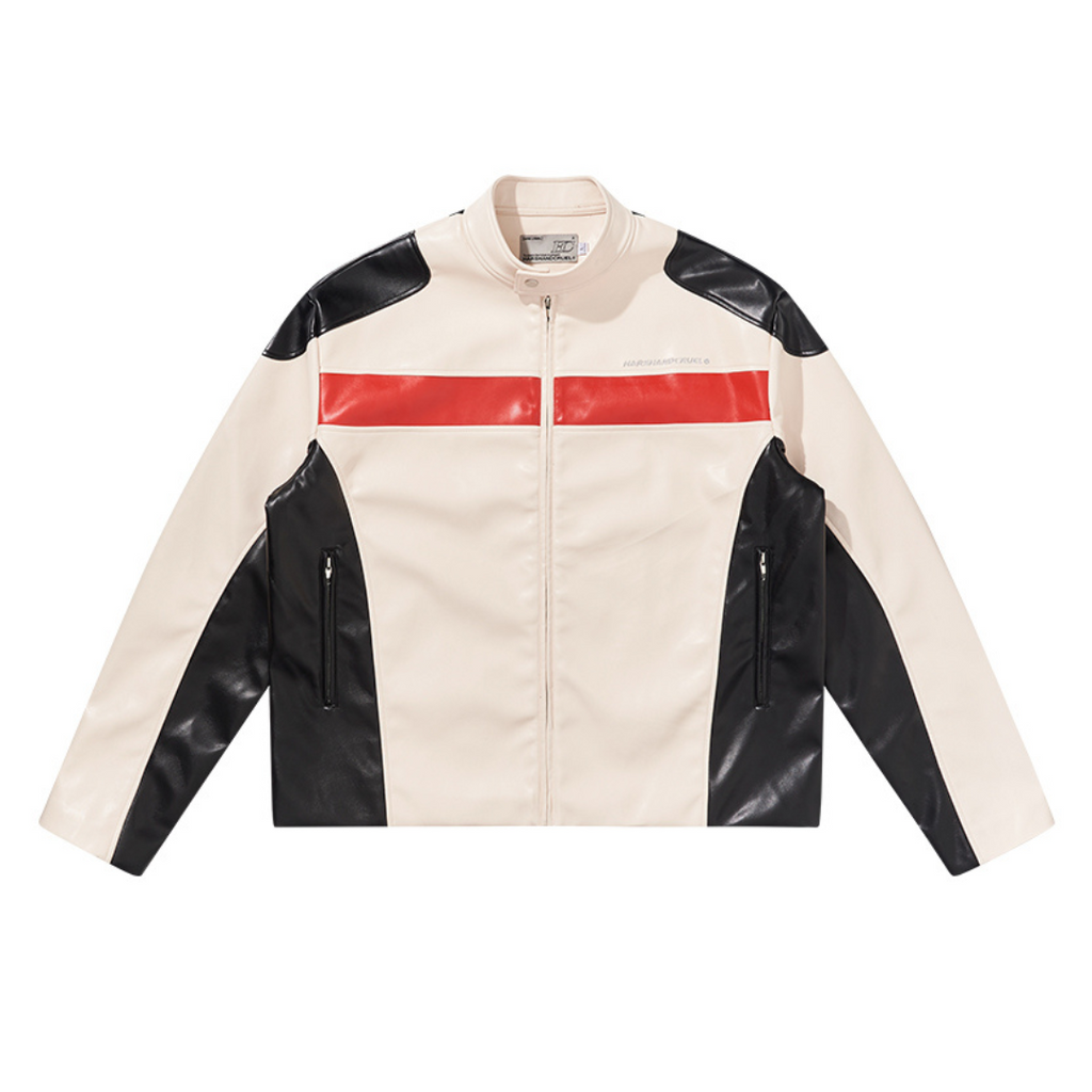 ★韓国人気★BADBLOOD★Cracked Leather Racing Jacket Amazon.com: Women Y2K Cropped Leather Jacket Sexy Korean