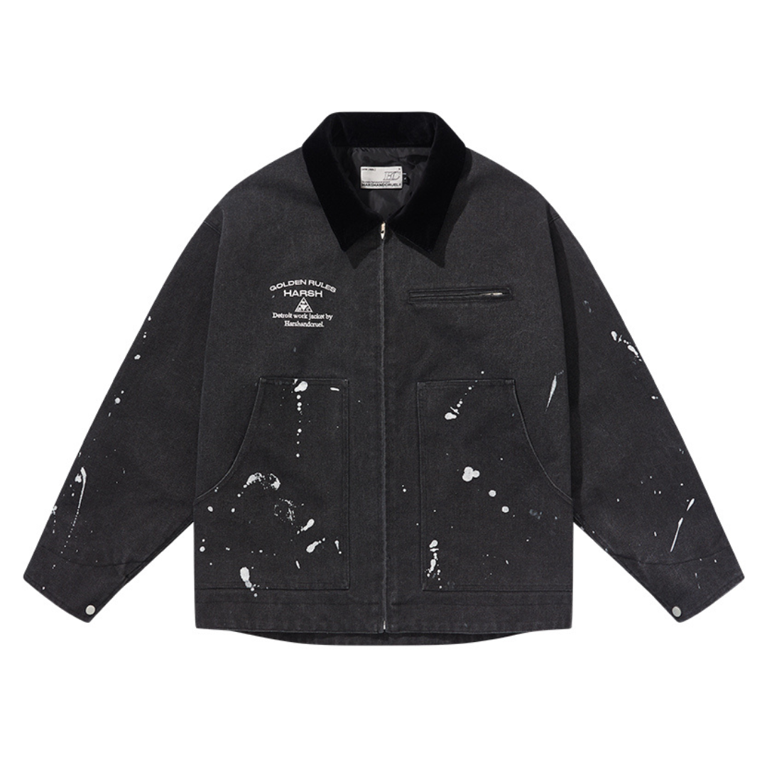 Splash Ink Embroidered Loose Jacket