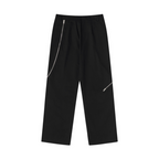 Zipper Deconstructed Loose Trousers