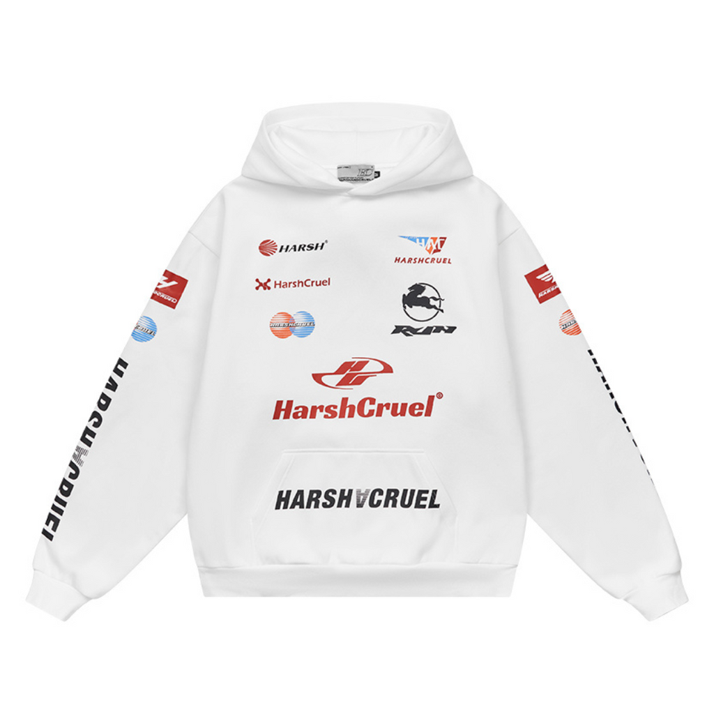 Multi Logo Racing Hoodie