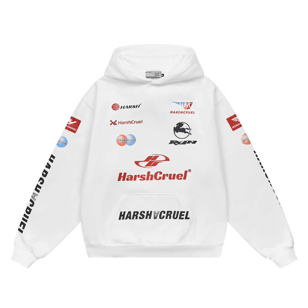 Multi Logo Racing Hoodie
