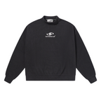 Embroidered Logo Round Neck Sweater