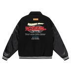 Embroidered Racing Varsity Jacket