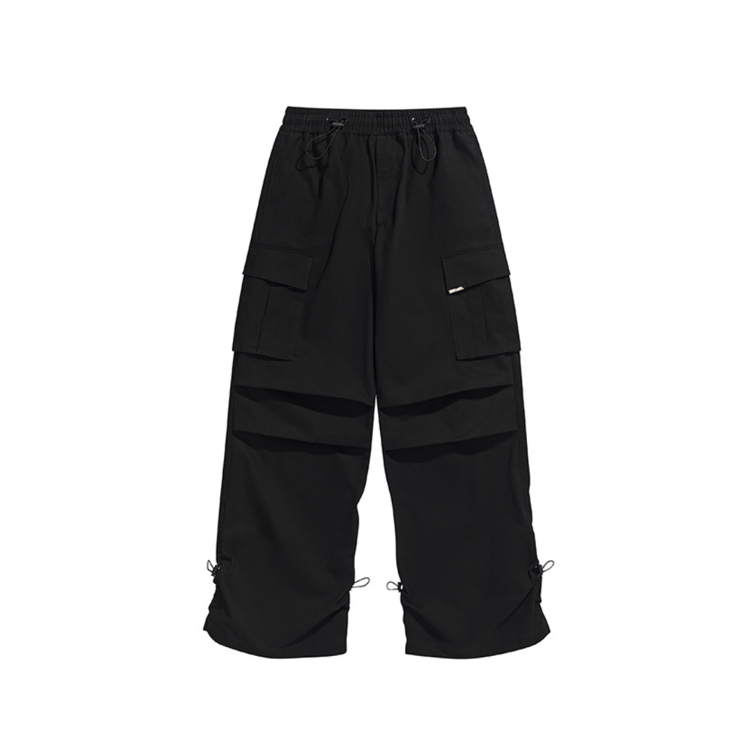 Drawstrings Adjustable Cargo Trousers