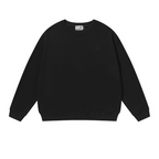 Basic Embroidered Round Neck Sweater