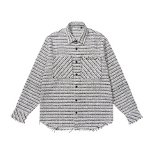 Load image into Gallery viewer, Distressed Tweed L/S Shirt
