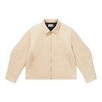 Suede Stitched Padded Jacket