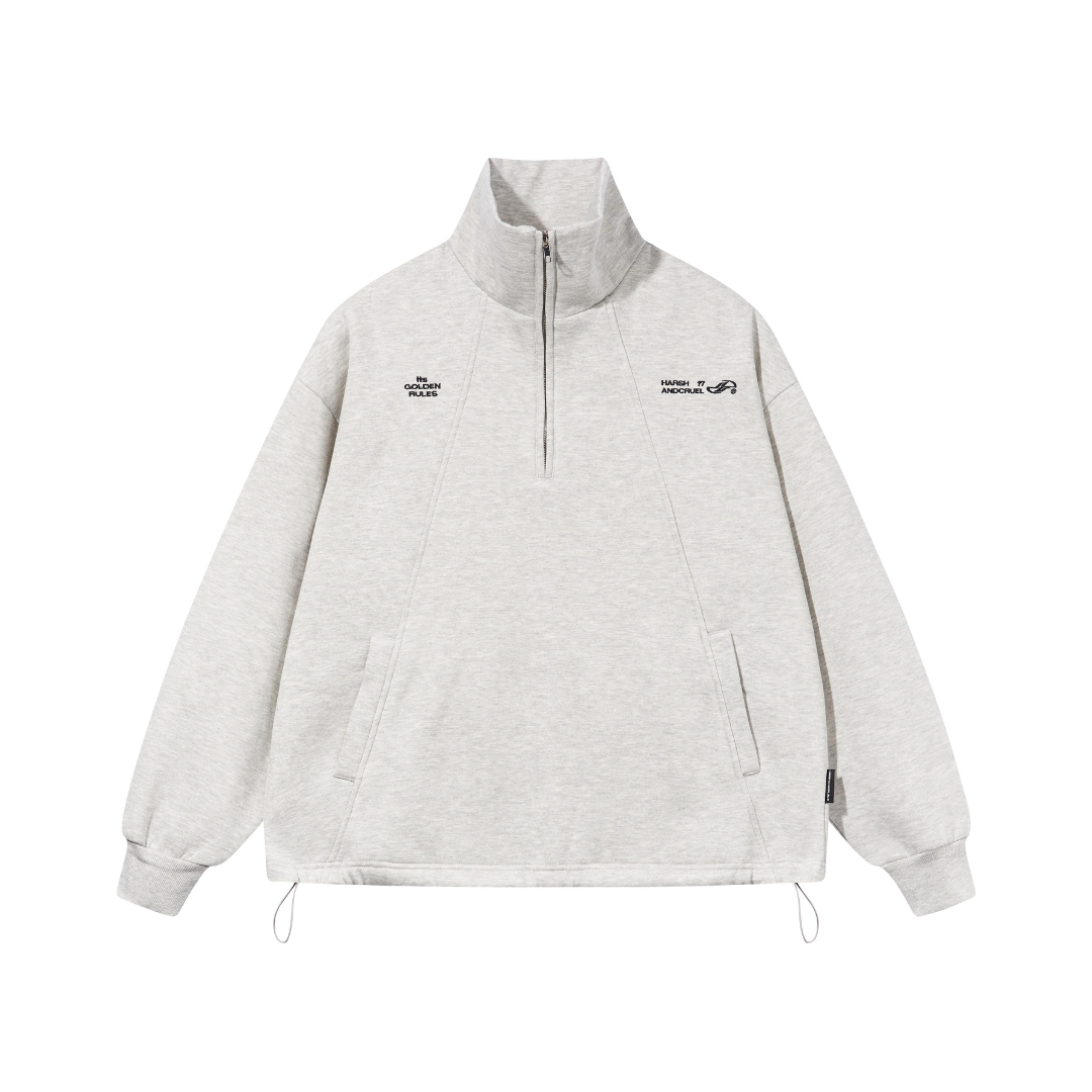 Half Zip Stitched Pullover