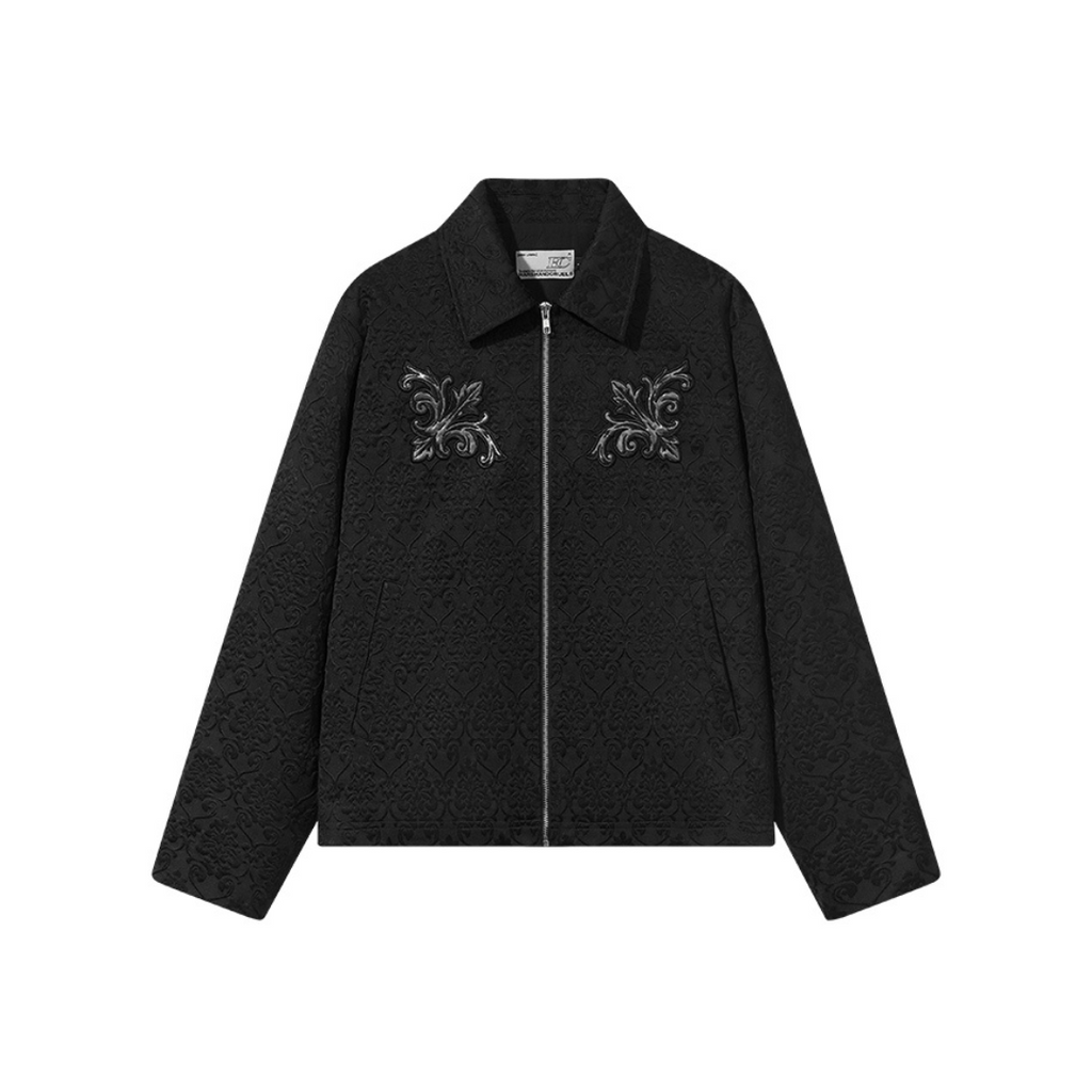 Jacquard Embroidered Patches Jacket