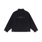 Embroidered Logo Lapel Jacket