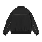 Nylon Zipper Bomber Jacket