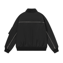 Load image into Gallery viewer, Nylon Zipper Bomber Jacket
