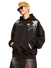 Load image into Gallery viewer, Rose Brenches Embroidered Logo Hoodie
