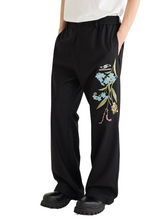 Load image into Gallery viewer, Floral Embroidery Slim Trousers
