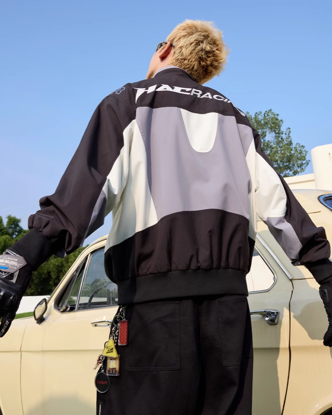 Vintage Colorblock Racing Jacket