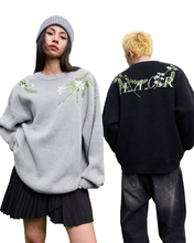 Load image into Gallery viewer, Floral Embroidered Oversized Sweater
