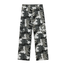 Load image into Gallery viewer, Washed Camo Straight Cargo Pants
