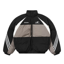 Load image into Gallery viewer, Contrast Irregular Embroidered Logo Down Jacket
