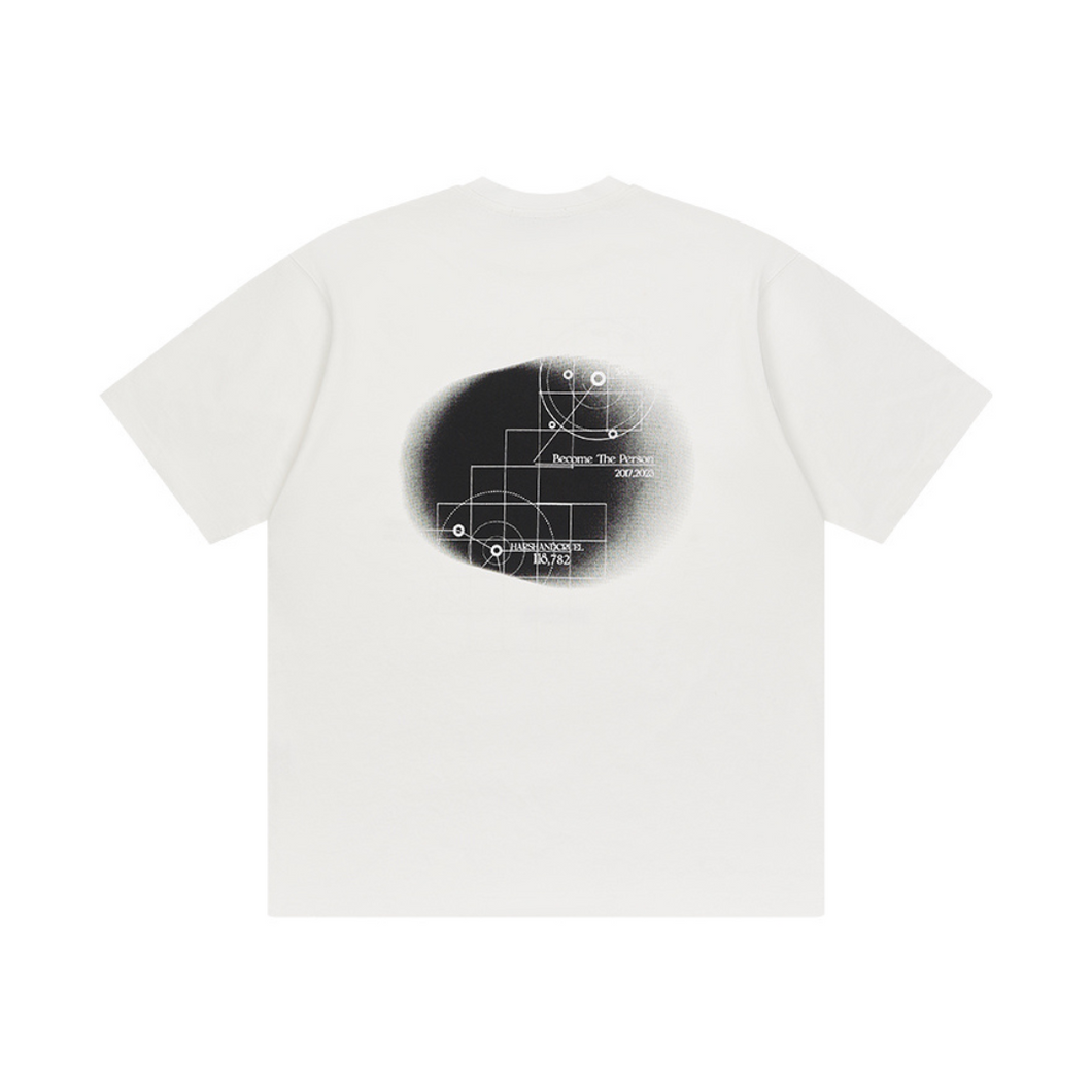 Geometric Gradient Logo Tee