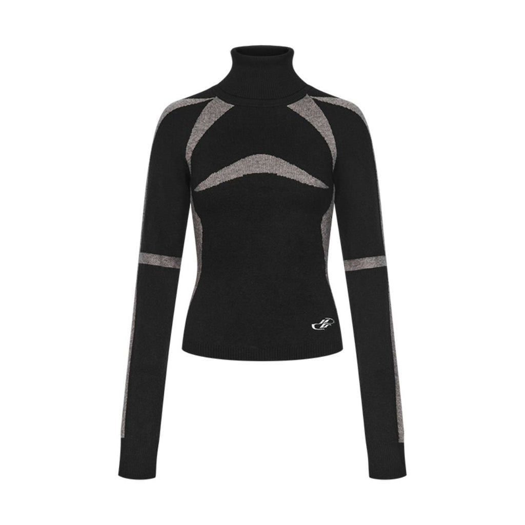 Racing Wool Knit Turtleneck