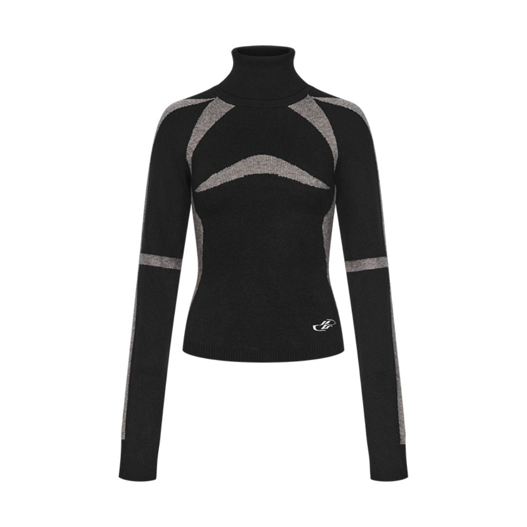 Racing Wool Knit Turtleneck