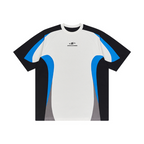 Contrast Color Stitching Logo Tee