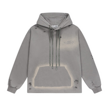 Load image into Gallery viewer, Destroyed Washed Drawstrings Hoodie
