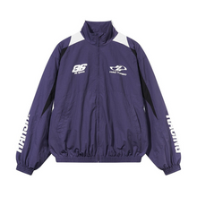 Load image into Gallery viewer, Contrast Stitching Logo Racing Jacket
