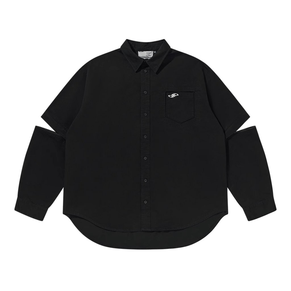 Detachable Sleeves Loose Shirt